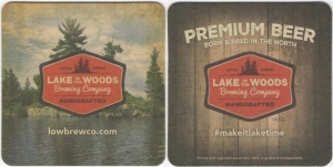 beer coaster from Lake of the Woods Brewing Co. Ltd. ( ON-LAKO-39 )