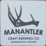 beer coaster from Manitoulin Brewing ( ON-MANA-1 )