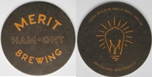 beer coaster from Meuse Brewing ( ON-MERI-2 )