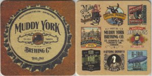 beer coaster from Mudtown Station Brewery ( ON-MUDY-1 )