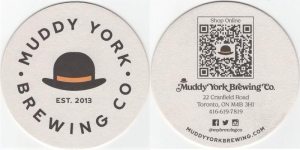 beer coaster from Mudtown Station Brewery ( ON-MUDY-4 )