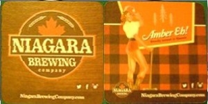 beer coaster from Niagara College Teaching Brewery ( ON-NIAA-3 )