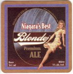 beer coaster from Nickel Brook Brewing Co. ( ON-NIAB-1A )