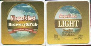 beer coaster from Nickel Brook Brewing Co. ( ON-NIAB-3 )