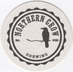 beer coaster from Northern Maverick Brewing Co. ( ON-NORH-1 )