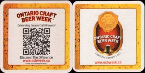 beer coaster from Ontario Craft Brewers ( ON-OCBW-1 )