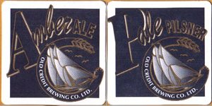 beer coaster from Old Dog Brewing Co. ( ON-OLDC-4 )