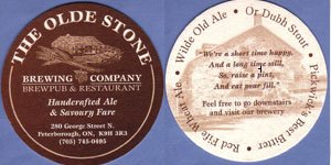 beer coaster from Ontario Craft Brewers ( ON-OLDE-1 )