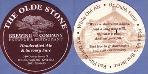 beer coaster from Ontario Craft Brewers ( ON-OLDE-1A )