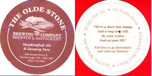 beer coaster from Ontario Craft Brewers ( ON-OLDE-3 )