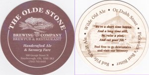 beer coaster from Ontario Craft Brewers ( ON-OLDE-4 )