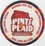 beer coaster from Pitschfork Brewing Co. ( ON-PINS-1 )