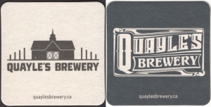 beer coaster from Quinte Breweries Ltd. ( ON-QUAY-1 )