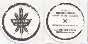 beer coaster from Ramblin Road Brewery Farm ( ON-RAIN-1 )