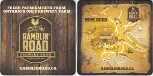 beer coaster from Ranger Brewing Co. ( ON-RAMB-2 )