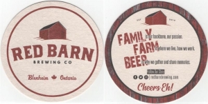 beer coaster from Red Circle Brewing Co. ( ON-REDB-1 )