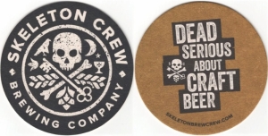 beer coaster from Skeleton Park Brewery ( ON-SKEE-1 )