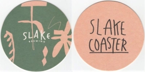 beer coaster from Slate Island Brewing Co.  ( ON-SLAK-1 )