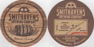 beer coaster from Smithworks Brewing ( ON-SMIH-1 )