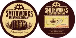 beer coaster from Something In The Water Brewing Co. ( ON-SMIT-1 )