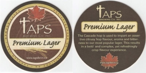 beer coaster from Tapsters Restaurant & Brewpub ( ON-TAPN-5 )