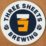 beer coaster from Tobermory Brewing Co. and Grill, ( ON-THRE-3 )