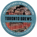 beer coaster from Town Brewery ( ON-TORO-1 )