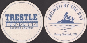 beer coaster from Triple Bogey Brewing Co. ( ON-TRES-1 )