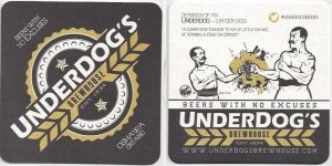 beer coaster from Underground Brewing ( ON-UNDE-1 )