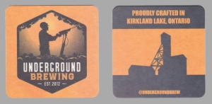 beer coaster from Union Brewery Ltd. ( ON-UNDR-1 )