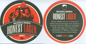 beer coaster from Waller Street Brewing ( ON-WALK-5 )