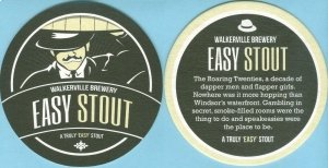 beer coaster from Waller Street Brewing ( ON-WALK-8 )