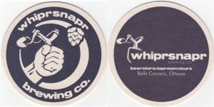 beer coaster from Whiskeyjack Beer Co. ( ON-WHIP-4 )