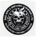 beer sticker from Badlands Brewing Co.  ( ON-BADA-STI-1 )