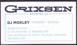 beer business card and similar from Ground Breaker Brewing ( OR-GRIX-BIZ-1 )