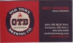 beer business card and similar from Old World Pub & Brewery ( OR-OLDT-BIZ-1 )