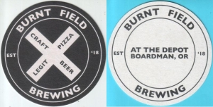 beer coaster from Calapooia Brewing Co.  ( OR-BURT-1 )