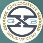 beer coaster from Ground Breaker Brewing ( OR-GRIX-1 )