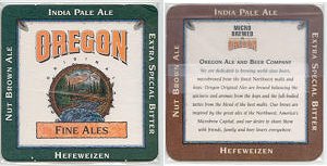 beer coaster from Oregon Brewing Co ( OR-OAB-3 )