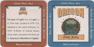 beer coaster from Oregon Brewing Co ( OR-OAB-4 )