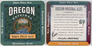 beer coaster from Oregon Brewing Co ( OR-OAB-6 )