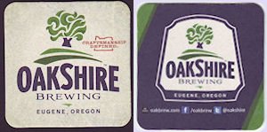 beer coaster from Obelisk Beer Co. ( OR-OAK-4 )