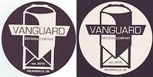 beer coaster from Vertigo Brewing ( OR-VANG-1 )