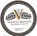 beer coaster from Vice Brewing Co.  ( OR-VER-2 )