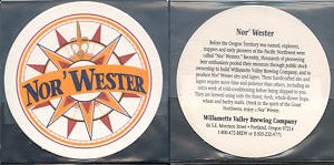 beer coaster from Wm. Roesch Brewing Co. ( OR-WILLV-3 )