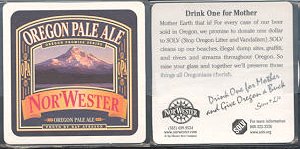 beer coaster from Wm. Roesch Brewing Co. ( OR-WILLV-6 )