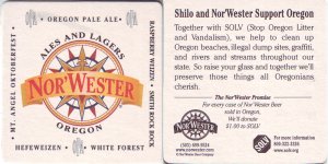 beer coaster from Wm. Roesch Brewing Co. ( OR-WILLV-7 )