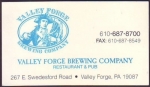 beer business card and similar from Valley Forge Brewing Co. ( PA-VFOR-BIZ-1 )