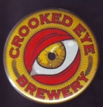 beer button from Crowded Castle Brewing Co. ( PA-CREY-BUT-1 )