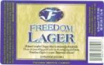 beer label from Freeland Brewing Co ( PA-FRED-LAB-2 )